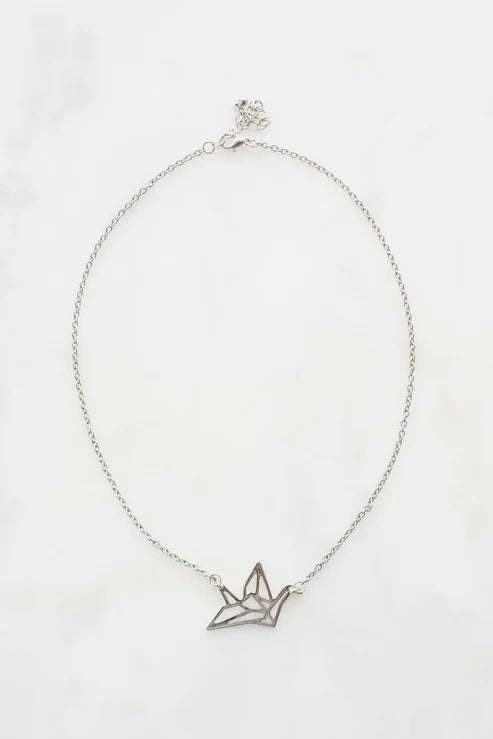 Origami Crane Necklace